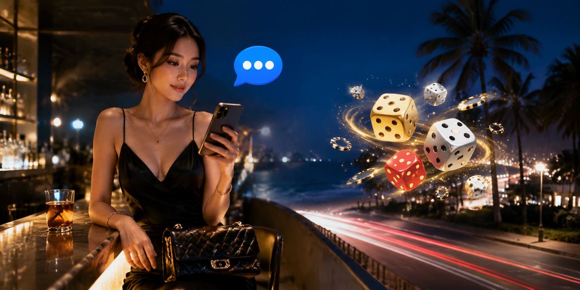 Trò chơi tài xỉu xúc xắc tại bãi biển Mũi Né với không khí sôi động ven biển