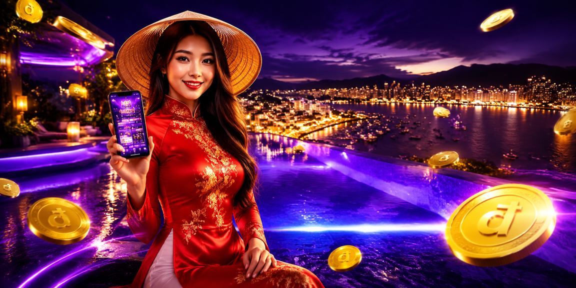 Phụ nữ mặc áo dài tại Nha Trang sử dụng ứng dụng casino trực tuyến buổi tối